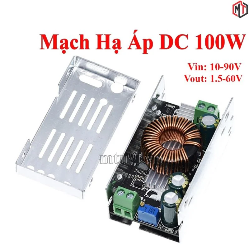 Mạch Hạ Áp, Giảm Áp DC Buck90 - Vào 10-90VDC ra 1.5-60VDC - Công Suất Tối Đa 100W 6A