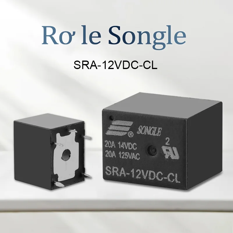 Relay (rơle) Songle SRA 5VDC 12VDC 24VDC 5 chân SRA-05VDC-CL SRA-12VDC-CL SRA-24VDC-CL 20A