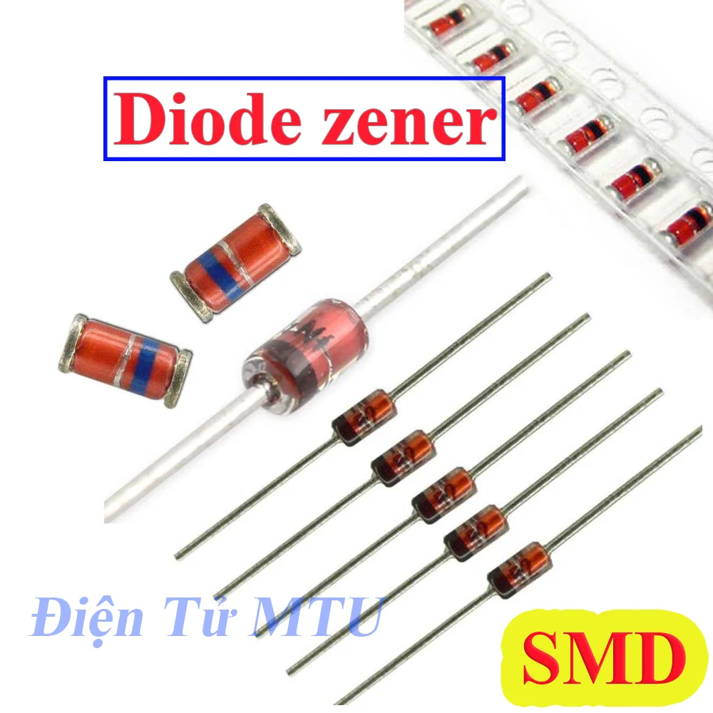 Diode Zener 1/2W - chân Dán SMD 1206 LL34 - Nhiều loại - (túi 10 con)