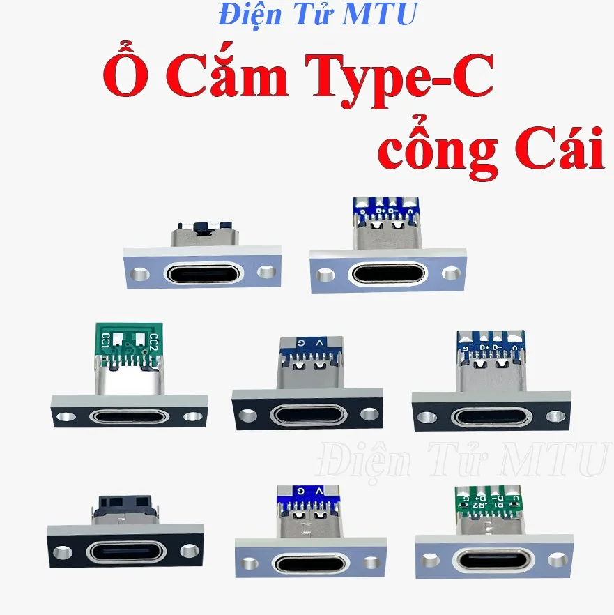 Đế - Mạch Ra Chân USB Type-C Cái - ổ Cắm Type C cổng Cái
