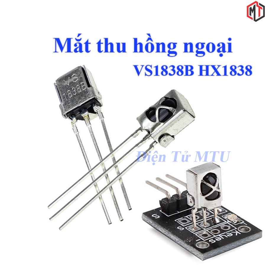 Cảm biến , Mắt thu hồng ngoại VS1838B HX1838B (IR Receiver)